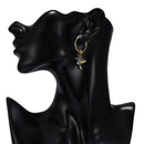 Animal Design Pendant Necklace Long Tassel Crystal Birds Drop Earrings