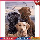 5D DIY Full Drill Diamond Painting Dog Cross Stitch Embroidery Mosaic Craft
