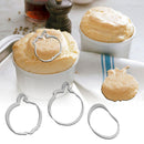 12pcs/Set Reusable Vegetable Stainless Steel Mold Cake Biscuit Baking Mould