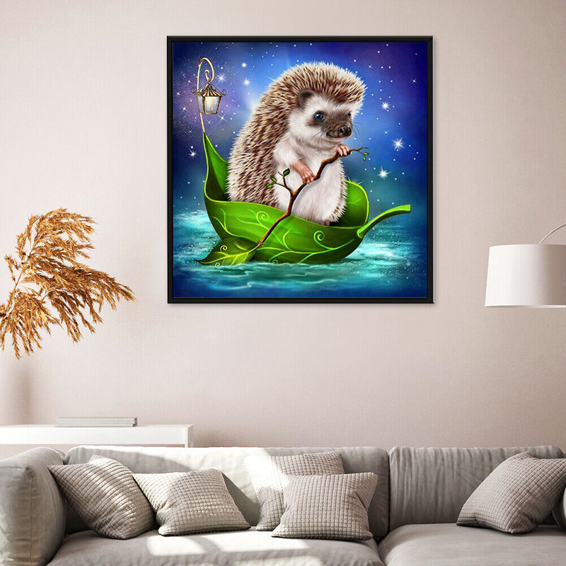 Rhinestone Crafts 5D DIY Diamond Embroidery Painting Mosaic Hedgehog Bead Art