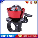 2 in 1 Bicycle Handlebar Bell Compass for MTB Bike Safety Cycling (Red)