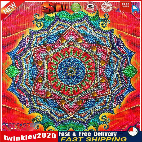 5D DIY Partial Special Shaped Drill Diamond Painting Mandala Decor (YK186) Newly
