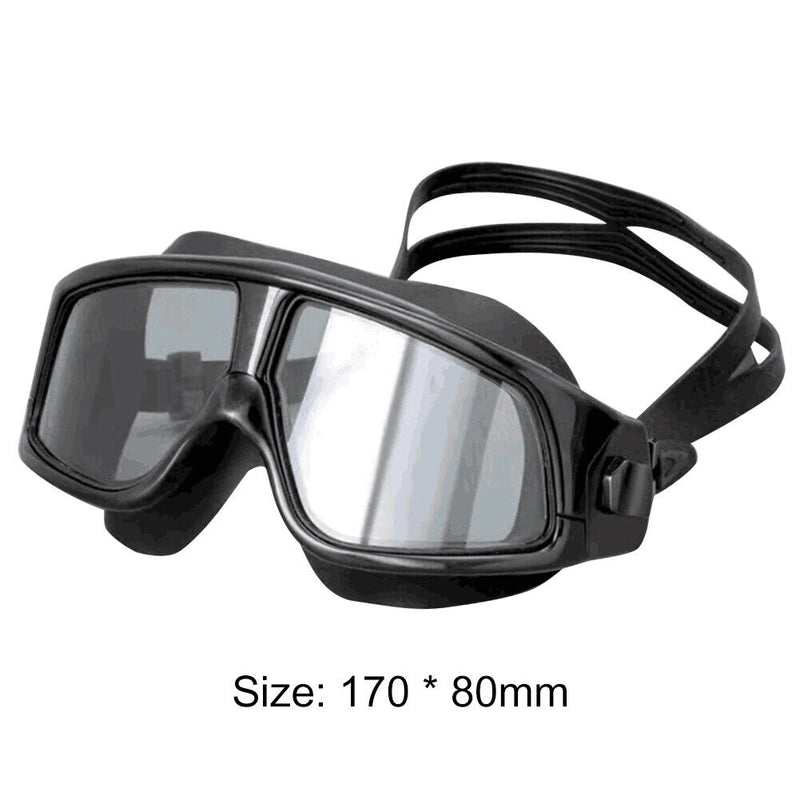 Swimming Glasses Waterproof HD Anti-fog Diving Goggles for Adults (Black) Newly