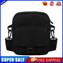 Women Canvas Shoulder Handbags Solid Casual Crossbody Phone Pouch (Black)