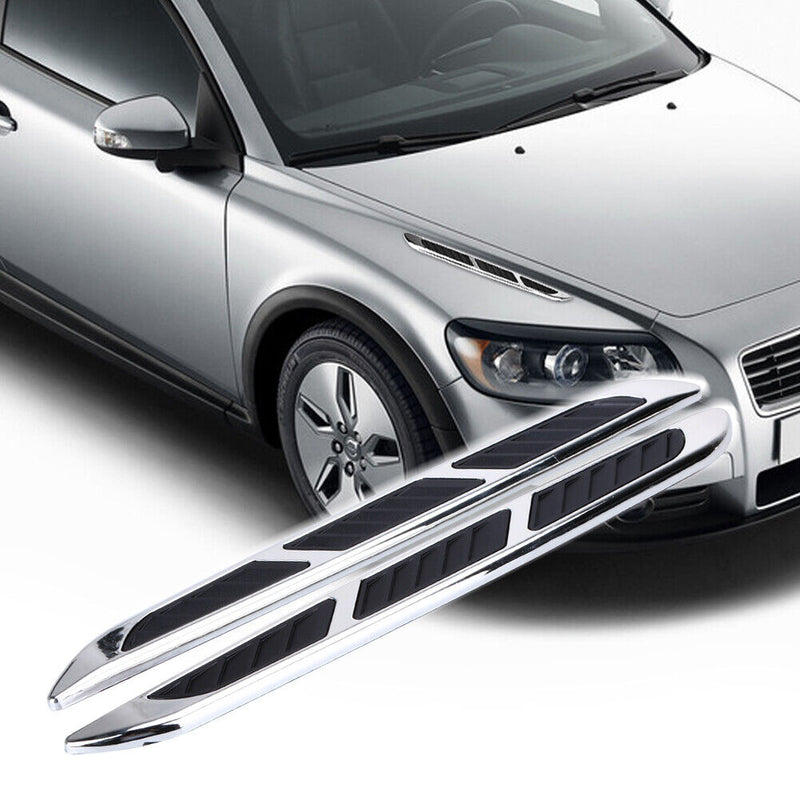 Air Vent Outlet Shaped Car Fender Bumper Side Wing Intake Flow BadgeSticker
