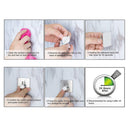 Stainless Steel Bathroom Hook Rustproof Self-adhesive Kitchen Hanger (2pcs)