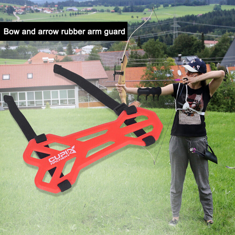 Portable Soft Rubber Strap Elastic Target Forearm Protector for Children Adul