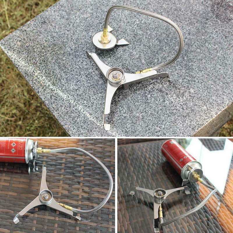 Outdoor stove head gas tank connection tool Triangle conversion universal T1D0