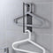 Self Adhesive Home Plastic Hangers Black Storage Rack Clothes Stand Organizer