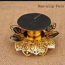 Craft Incensecone Lotus Seat Brass Decoration Lotus Lamp holder Incense Burner