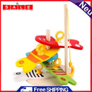 Colorful Wooden Fishing Digital Game Baby Kids Column Blocks Cartoon Toys