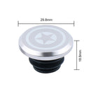 2pcs Aluminum Handlebar End Caps Plugs for MTB Road Folding Bike (Grey 2)