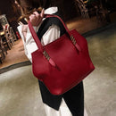 4pcs/set Simple Leather Shoulder Handbags Clutch Card Holder Women Composite Bag