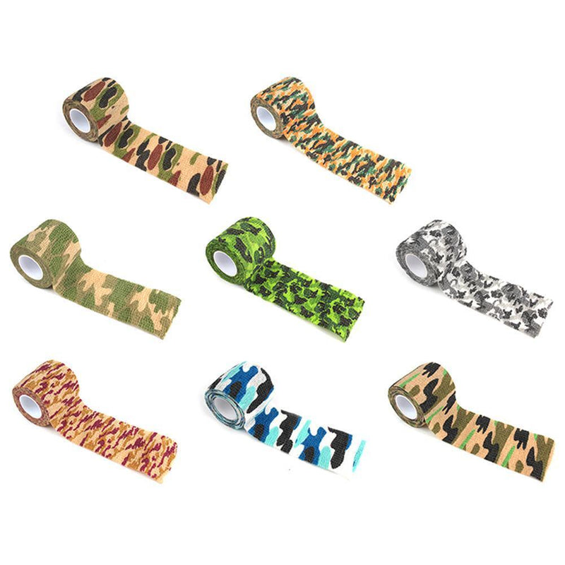 20Roll First Aid Camouflage Anti-slip Self-Adhesive Elastic Bandage (H)