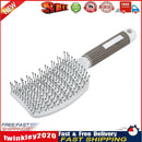 Portable Curved Ribs Scalp Massage Comb Fluffy Styling Brush (A White) Newly