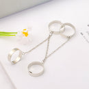 Women Chain Multi-Layer Adjustable Finger Rings Hip Pop Jewelry Punk