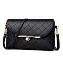 Fashion Elegant Diamond Lattice PU Handbags for Women Pure Flap Messenger Crossb