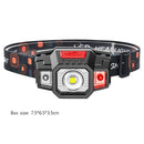 Flashlight Work Light Induction LED Headlight Night Running Fishing Headlamp