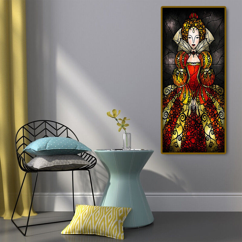 5D DIY Diamond Painting Full Round Drill Cartoon Girl Decor Rhinestone Art