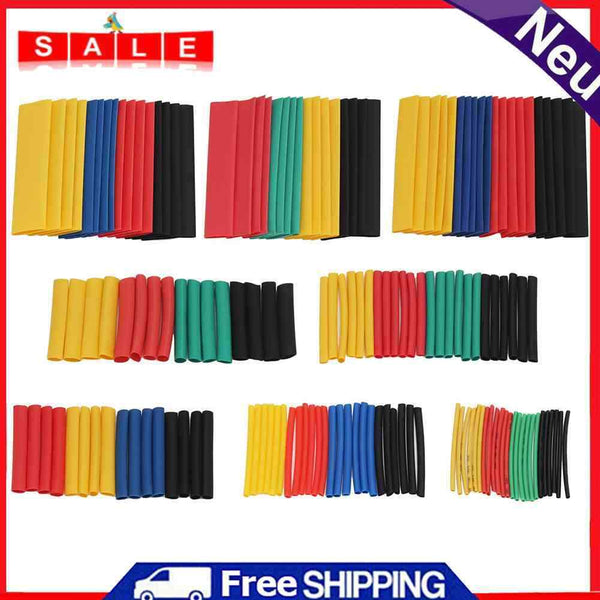 328pcs Heat Shrink Tube Kit Shrinking Assorted Insulation Sleeving Wire Cables