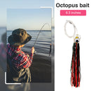 6pcs 6.5 Inch Acrylic Octopus Fishing Baits Freshwater Sea Fishing Crankbait