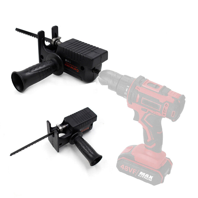 Reciprocating Saw Adapter with Sawblade Electric Drill Modified Saw Tools Newly