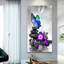 Stone Butterfly Oil Paint By Numbers DIY Wall Art Craft Coloring Drawing for Kid