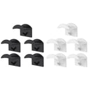 5x Baseball Hat Rack Cap Organizer Door Wall Headphone Hanger Hook (Black)
