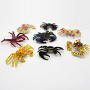8pcs Plastic Simulation Mini Crab Models Kids Emulation Animal Toys Gifts