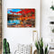 Handmade Canvas DIY Painting By Numbers Maple by Lake Kit Oil Drawing Ornaments