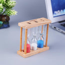 1/3/5 Minutes Wood Frame Hourglass Sandglass Sand Clock Timer Random Color