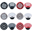 2pcs Aluminum Handlebar End Caps Plugs for MTB Road Folding Bike (Black 1)