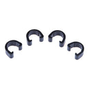 10pcs Bike Bicycle C-Clips Buckle Hose Brake Gear Cable Housing Guide(Black