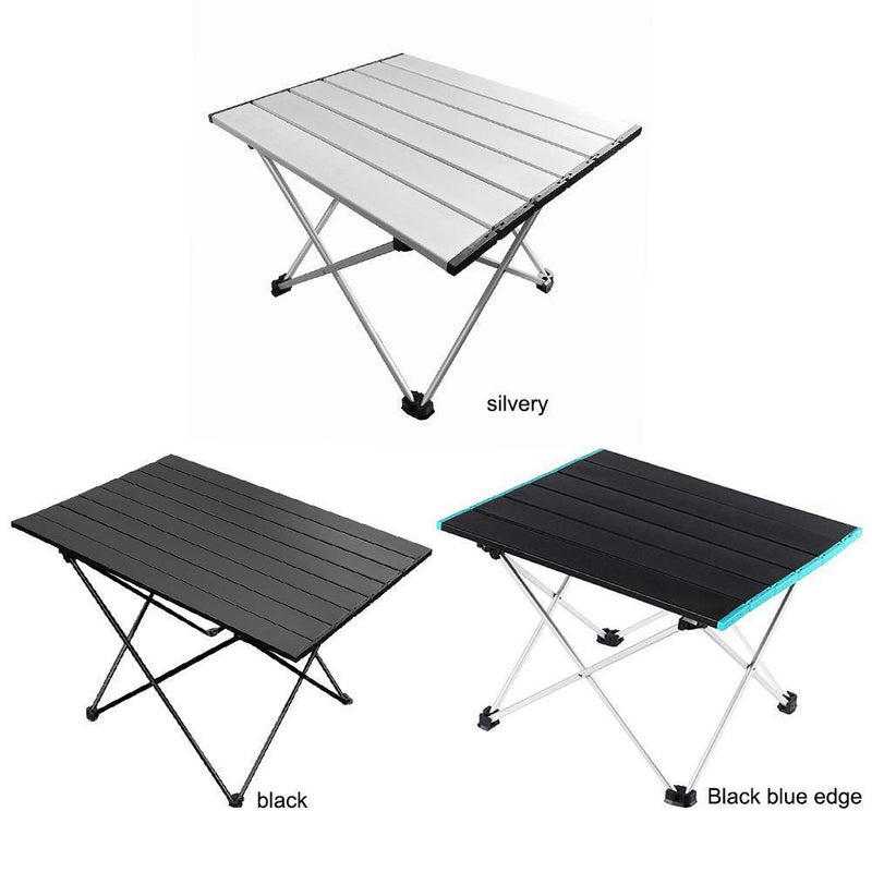 Outdoor Camping Table Mini Portable Foldable Hiking Picnic Desk (Black)