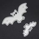 2PCS Halloween Bat Carbon Steel Metal Punching Molds Stencils DIY Paper
