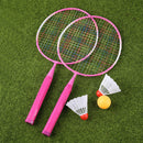 Playing Games Sports Shuttlecock Racquet Set Kids Badminton Racket (Red) Newly