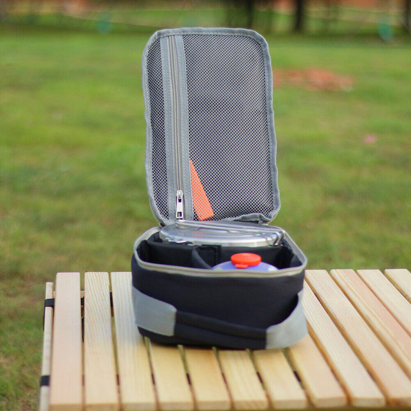 Outdoor Camping Travel Picnic Cutlery Stove Case Barbecue Tableware Storage