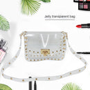 Women Fashion PVC Transparent Crossbody Bag Trending Travel Small Messenger Bag