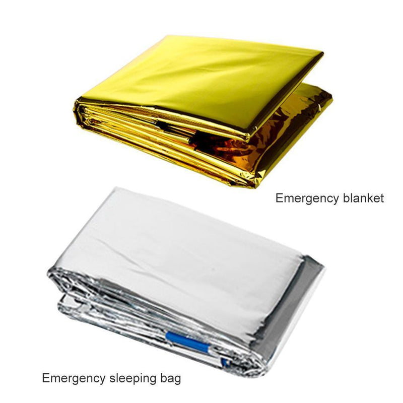 Outdoor Waterproof Emergency Blanket Thermal First Aid Rescue Survival Gear