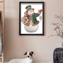 DIY Part Drill Special Shape Diamond Painting Kit 5D Christmas Snowman Draw