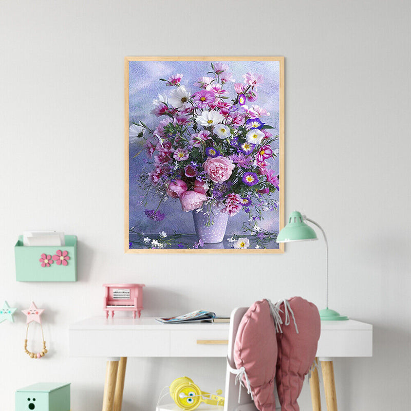 5D Diamond Painting Kit Bouquet Full Round Drill DIY Wall Crafts Mosaic Pictu