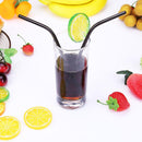 3pcs Reusable Drinking Straws Cleaner Brush Set Stainless Steel Straws(D) Newly