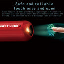 M01 Fingerprint Padlock USB Smart Keyless Travel Case Drawer Lock (Red) Newly