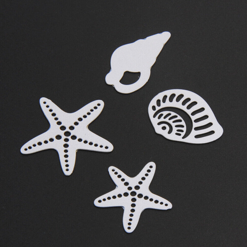 4pcs Sea Shells Cutting Dies Stencils for DIY Scrapbooking/Photo Steel