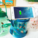 1300ml Drinking Water Bottle Big Belly Water Jug Cup Sports Bottle (Blue) Newly