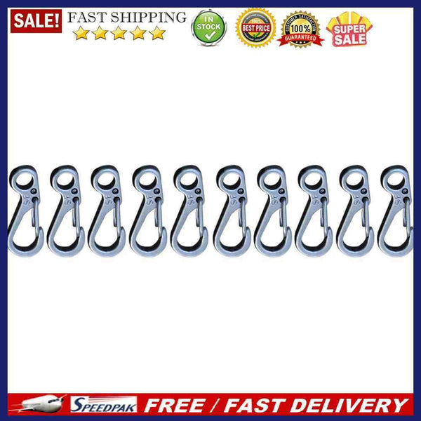 Mini Spring Carabiner Hook EDC Bottle Opener Outdoor Climbing Buckle Key Chai