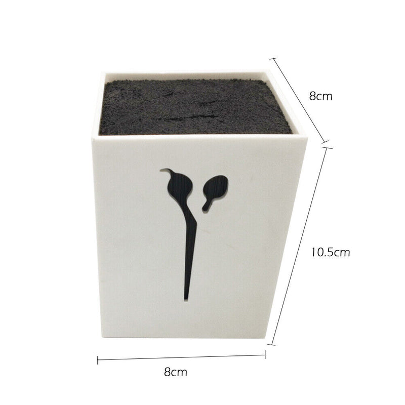 Hairdressing Scissors Holder Storage Box Hair Clips Comb Organizer (White) Newly