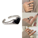Fashion Accessories Index Finger Rings Heart Ring Love Ring Opening Design Ring