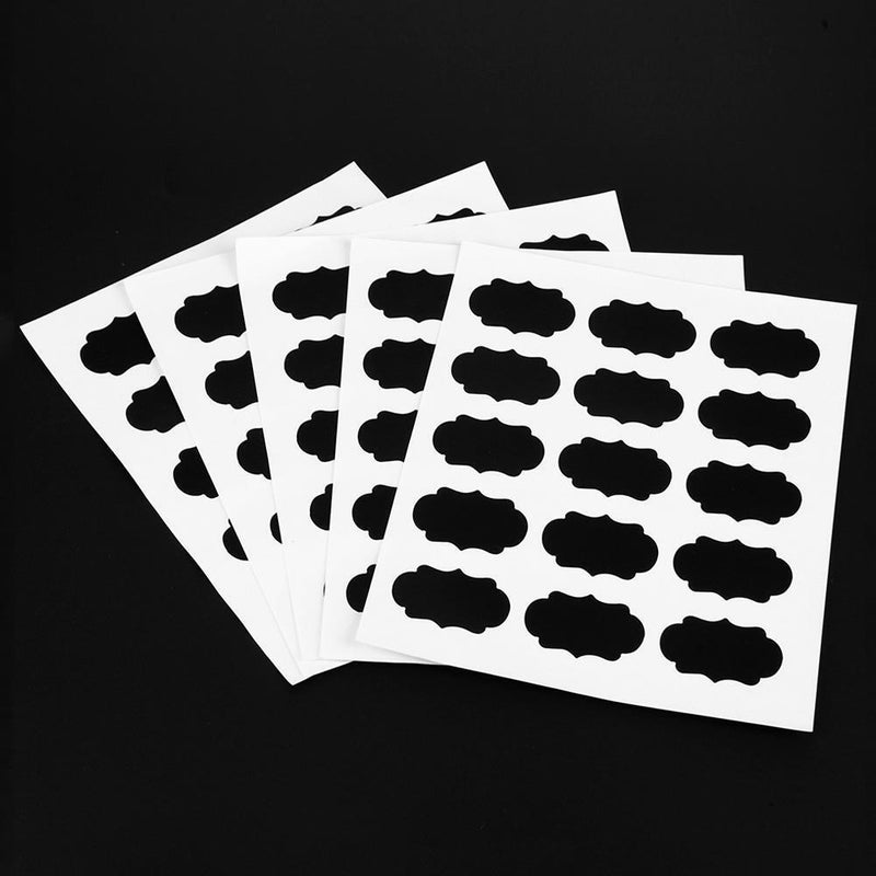 15st Handwerk Etiketten Blackboard Aufkleber Tafel Paste Abziehbilder für Glas-B