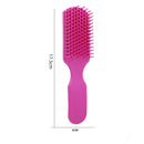 Nine Claw Comb Scalp Massage Brush Anti-static Hair Styling Comb (Rose)